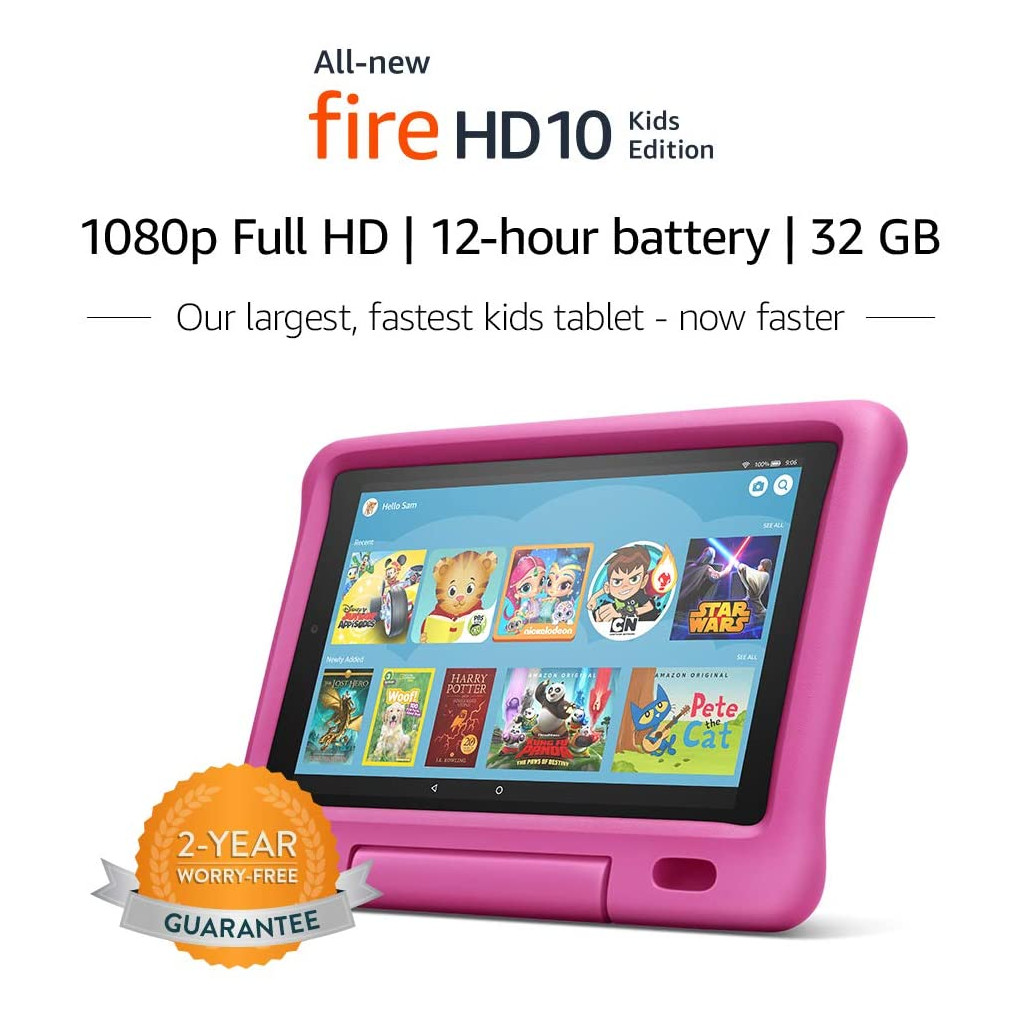 Tablette Fire HD 10 Kids Edition - Écran Full HD 10,1 1080p, 32 Go