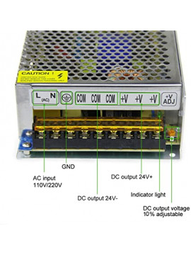 DC 24V Alimentation à Découpage AC 110V / 220V à DC 24V 10A 240W  Transformateur de Puissance pour Lumières LED, Bandes de LED : :  Commerce, Industrie et Science