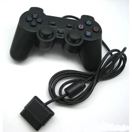 SONY MANETTE PLAYSTATION 2 / PS2 AME / RSTAR LOGO / GRIS ET NOIR