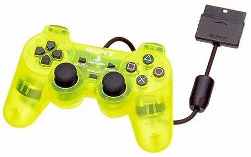SONY PLASTIC MANETTE PLAYSTATION PS2 BOITE JAUNE