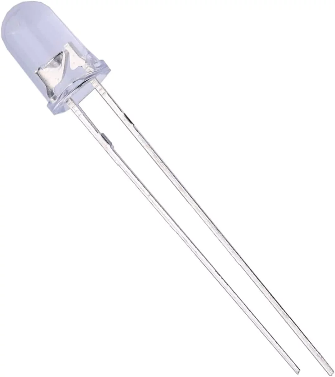5pcs LED UV 5 mm 365 nm (20 mA)