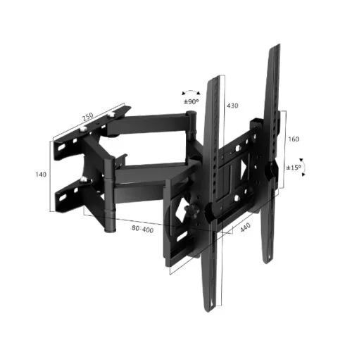 Alternative view of AIRFLUX SUPPORT TELEVISION TV AF-CP412S 26"-65"