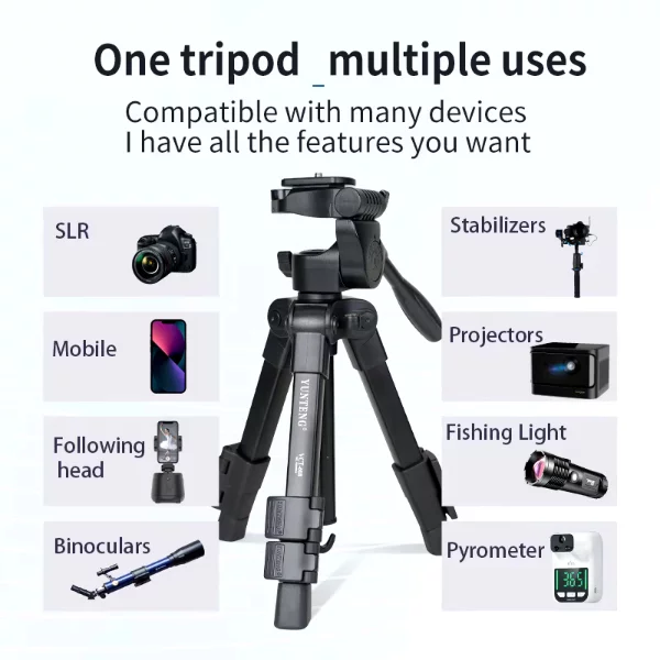 YUNTENG TRIPIED CAMERA VCT-608 – Image 2