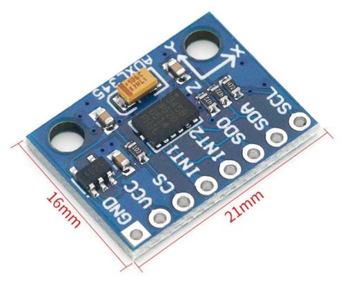 WWZMDiB Lot de 2 modules de capteur d'accéléromètre 3 axes ADXL345, transmission IIC/SPI, compatible avec l'imprimante 3D Klipper Arduino GY-291 – Image 4