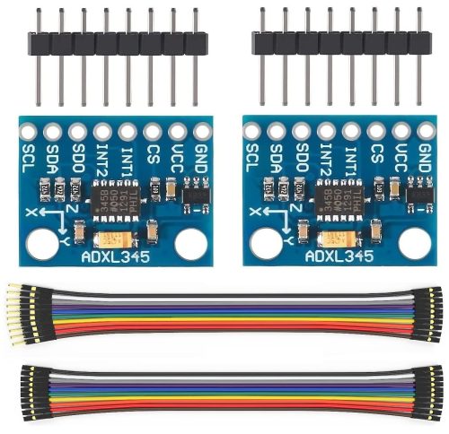 WWZMDiB Lot de 2 modules de capteur d'accéléromètre 3 axes ADXL345, transmission IIC/SPI, compatible avec l'imprimante 3D Klipper Arduino GY-291