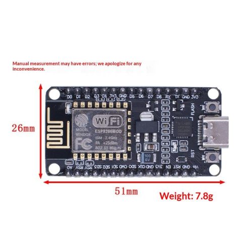 ESP8266 NodeMCU V3 CH340 Type-C 30 broches – module Wi-Fi IoT compatible Arduino IDE – Image 5