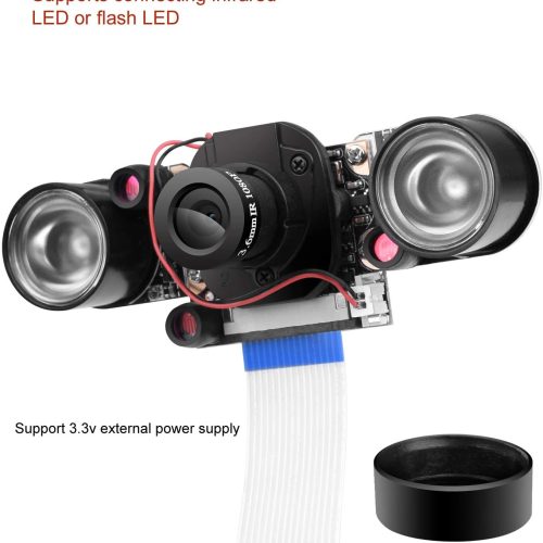 Caméra vidéo IR-Cut 1080p HD Webcam 5MP OV5647 Sensor pour Raspberry Pi RPi 4 3 B B + 2B 3A + 2 1 Camera by Longruner – Image 4