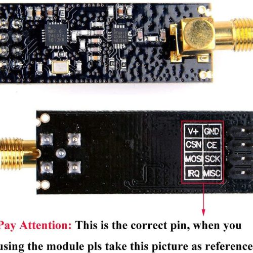 Module émetteur-récepteur RF, 2.4G 1100m NRF24L01 + antenne PA + LNA SMA pour Raspberry Pi Arduino KY67 – Image 6