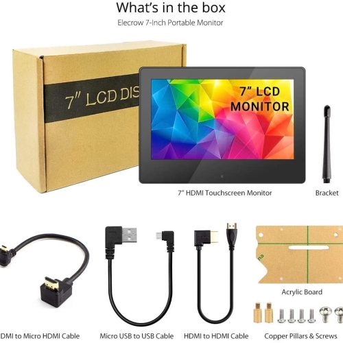 Ecran pour Raspberry Pi 3 B+, LCD Tactile 7", HDMI avec Etui & Support – Image 4
