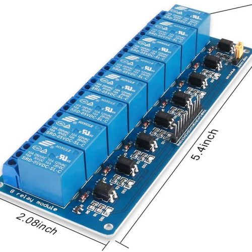 Alternative view of 8 Canaux CC 5 V CC 230 V Module de relais