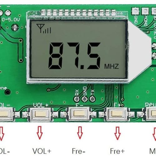 Alternative view of Digital Stereo FM Receiver Module LED Display Radio Wireless Receiver for DIY