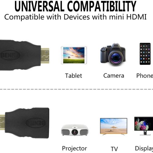 Mini HDMI vers HDMI, adaptateurs HDMI vers mini HDMI plaqués or compatibles pour Raspberry Pi – Image 6