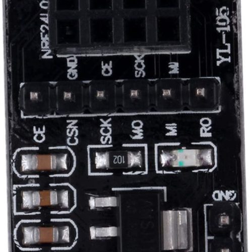 Alternative view of 1PCS NRF24L01 Wireless Transceiver Module with NRF24L01 Socket Breakout Adapter 8 Pin Plate Board Compatible with Arduino
