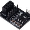1PCS NRF24L01 Wireless Transceiver Module with NRF24L01 Socket Breakout Adapter 8 Pin Plate Board Compatible with Arduino