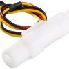 uxcell G1 / 4 "Capteur de débit d'eau à effet Hall Commutateur de débitmètre Compteur de fluide DC5V 0,2-2,5 L / min SEN-HZ41W