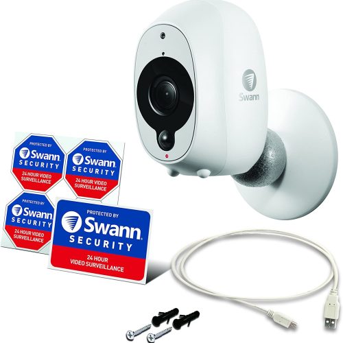 Caméra de sécurité sans fil Full HD 1080p avec capteur de chaleur / mouvement PIR True Detect, vision nocturne et audio
