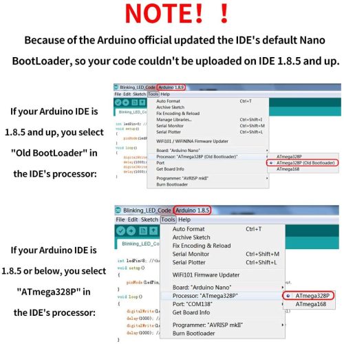 ELEGOO pour Arduino Nano V3.0, carte Nano CH340 – Image 6