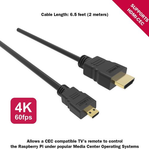 Kit de démarrage CanaKit Raspberry Pi 4 - de 1GB RAM ( pi4-1gb-str32EWF-c4-blk ) – Image 5