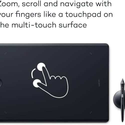 Tablette graphique numérique Wacom Intuos Pro pour Mac ou PC, grand modèle (PTH860), noir – Image 4