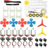 Kit de 6 moteurs à courant continu, mini moteur de loisir électrique 3V -12V 25000 tr