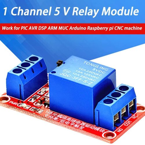 Module de relais 5v Arduino framboise 1 canal Déclencheur de niveau haut ou bas opto-isolé – Image 3
