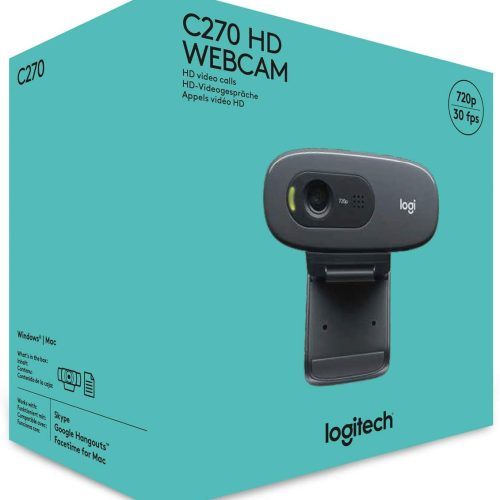 Webcam Logitech C270 3MP USB 2.0 Black – Image 7