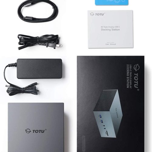 Station d'accueil à triple affichage TOTU USB-C 4K – Image 3