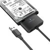 câble adaptateur de disque dur Neeyer SATA III pour disque dur / SSD 3,5 / 2,5  12 V / 2A, 20 pouces