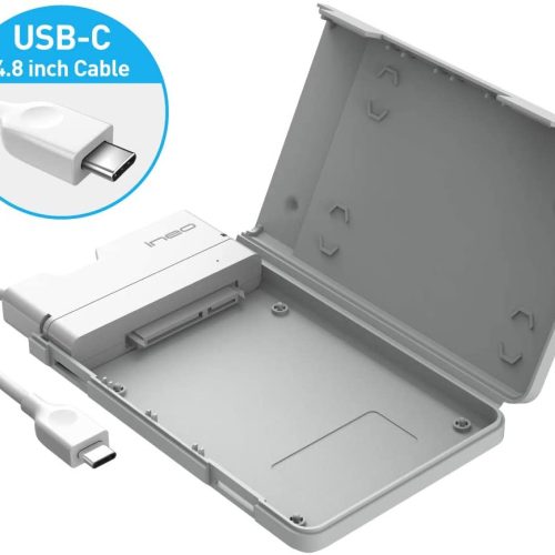 Boîtier de disque dur externe USB 3.0 sans outil pour disque dur SSD SATA 2,5 pouces 9,5 mm et 7 mm avec prise en charge UAS – Image 3
