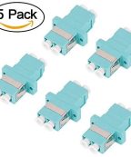 Coupleur d'adaptateur de câble à fibre optique multimode duplex LC à LC OM1 OM2 OM3 OM4 (adaptateur de fibre optique, LC à LC)