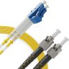 Câble de raccordement fibre optique LC à ST Duplex monomode  9 / 125um OS1 LSZH - Série de câbles Beyondtech PureOptics