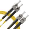 Câble de raccordement à fibre optique ST à ST Duplex monomode 9 / 125um OS1 LSZH - Série de câbles Beyondtech PureOptics