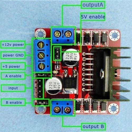 Alternative view of L298N Module de carte de contrôleur de pilote de moteur moteur pas à pas