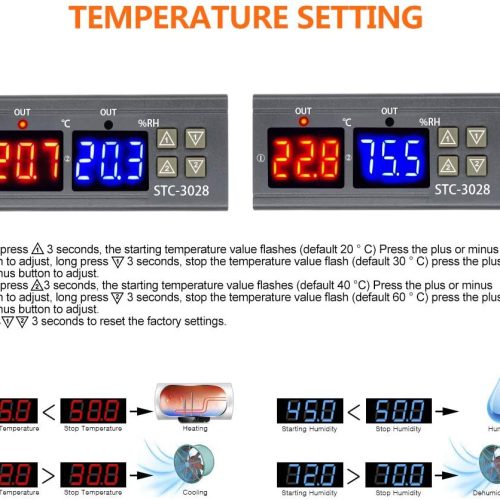 Contrôleur de thermostat d'hygromètre de température et d'humidité – Image 8