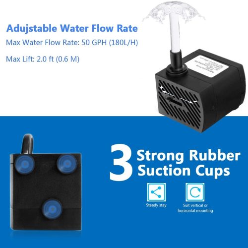 Pompe à eau submersible 4W 280L