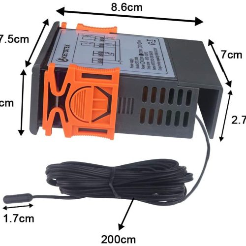 Thermostat numérique STC-1000 AC110-220V avec micro-ordinateur et câble de 1m – Image 5
