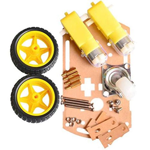 Kit de châssis de voiture Robot à moteur intelligent Lheng 2WD avec roues d'encodeur de vitesse pour Arduino bricolage