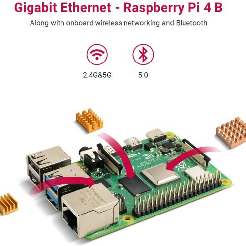 LABISTS Raspberry Pi 4 Modèle B 4 Go de RAM Kit de démarrage complet PRO avec carte Micro SD de 64 Go (4 Go de RAM) – Image 5