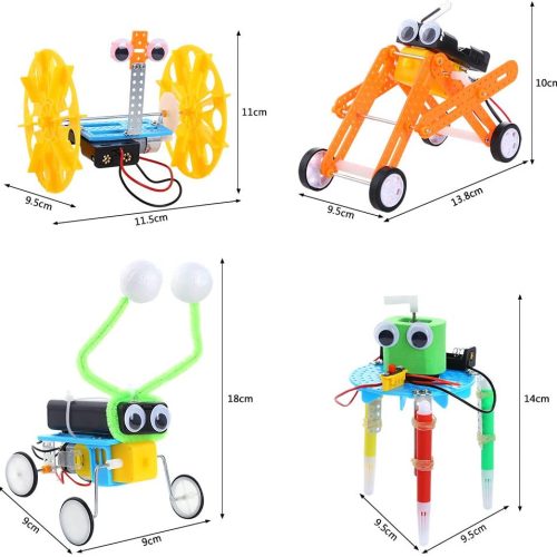 kits scientifiques robotiques, ensembles de kits d'assemblage de moteur électrique à courant continu pour enfants bricolage tige – Image 6
