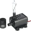 Pompe à eau submersible DC 12V 5W Pompe ultra-silencieuse pour étang, aquarium, 280L / H ascenseur 300cm