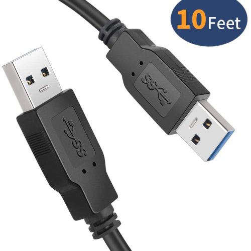 Câble USB Mâle à Mâle 10 pieds, Câble USB à USB 3.0
