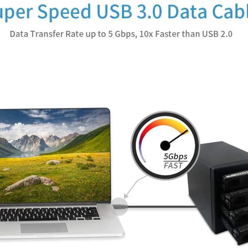 Câble USB Mâle à Mâle 10 pieds, Câble USB à USB 3.0 – Image 6