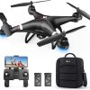 Drone GPS Holy Stone avec caméra HD 1080P Vidéo en direct FPV pour adultes et enfants, Quadcopter HS110G avec sac de transport