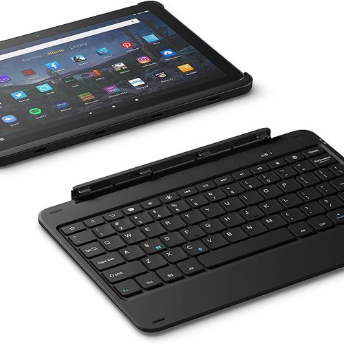 clavier Bluetooth conçu pour Amazon avec étui amovible en noir, pour la version 2021 de Fire HD 10 (11e génération) – Image 5