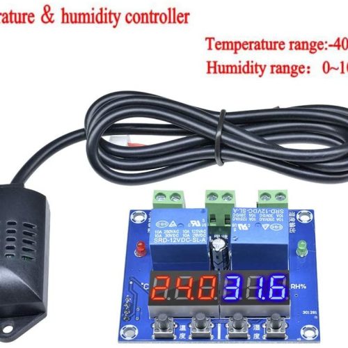 Thermostat de température et d'humidité à deux sorties numériques LED – Image 7