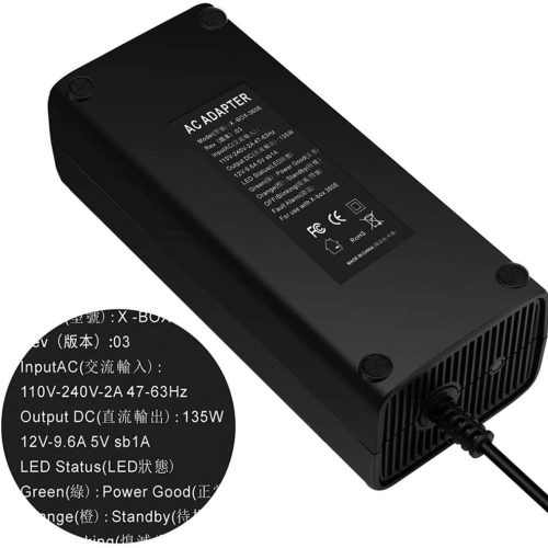 AC ADAPTER CHARGE X-BOX E / XBOX 360 E / E 12V9.6A / PARA X-360 E – Image 7