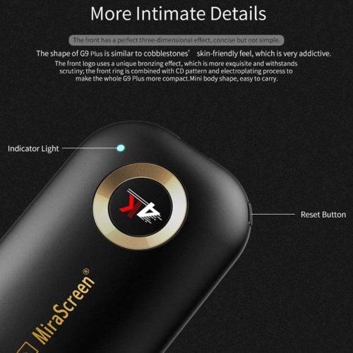 MIRASCREEN WIRELESS DISPLAY DONGLE 4K UHD 5G DUAL BAND/G9 PLUS – Image 3