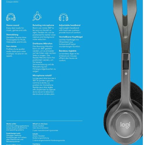 Casque stéréo Logitech H110 – Image 5
