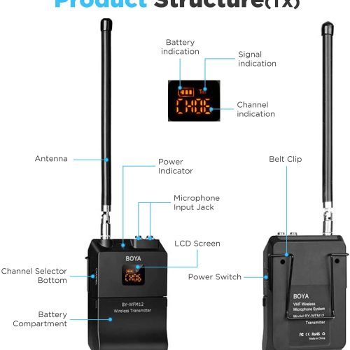 BOYA MICROPHONE BY-WFM12 – Image 3