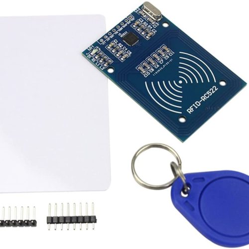 Alternative view of Module RFID RC522 MFRC-522 13,56 MHz – lecteur carte MIFARE S50 avec badge et porte-clés pour Arduino ESP32